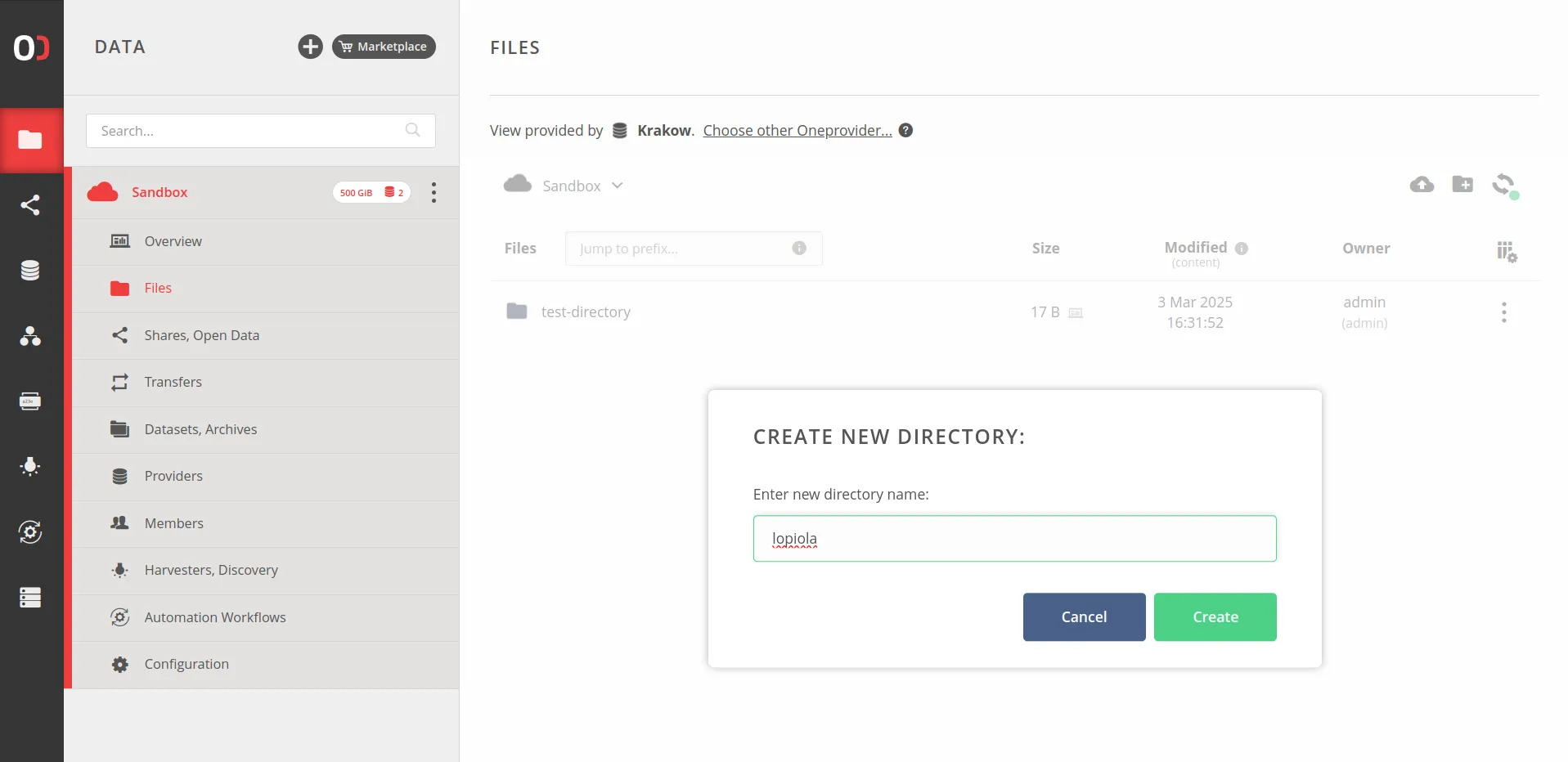 screen-create-directory