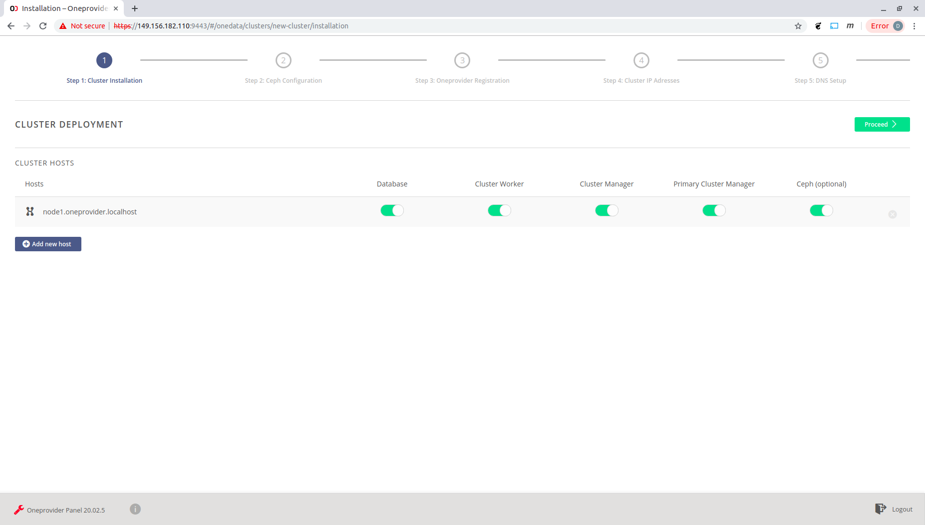 Cluster-deployment