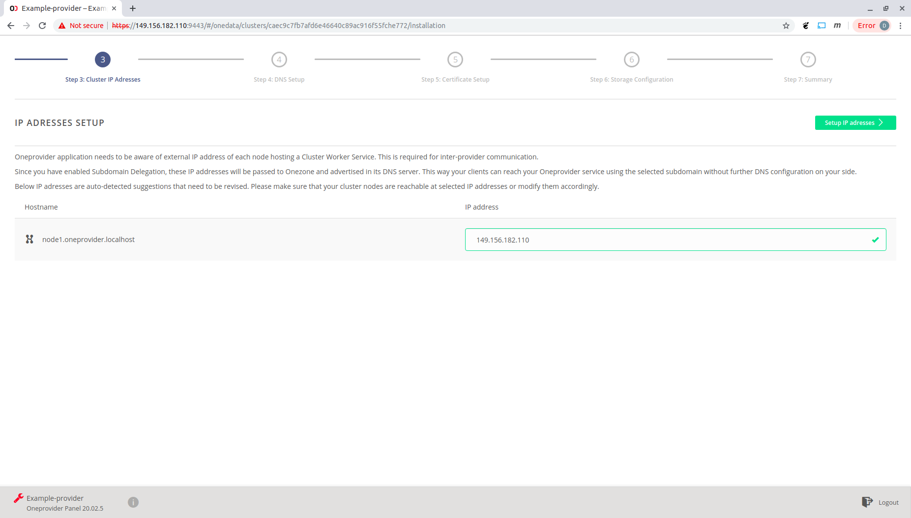 IP-address-setup