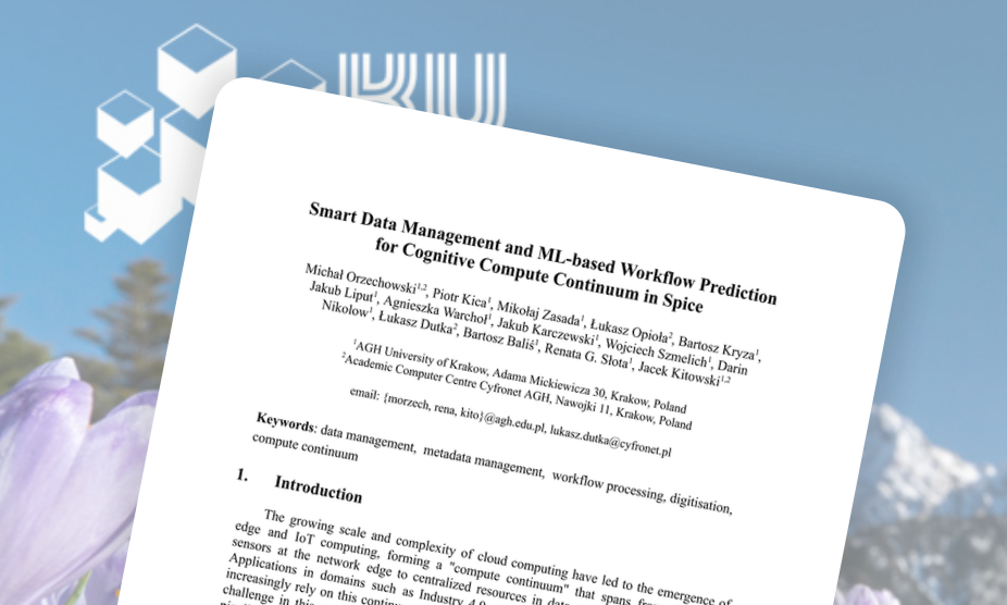 Smart Data Management and ML-Based Workflow Prediction for Cognitive Compute Continuum in SPICE