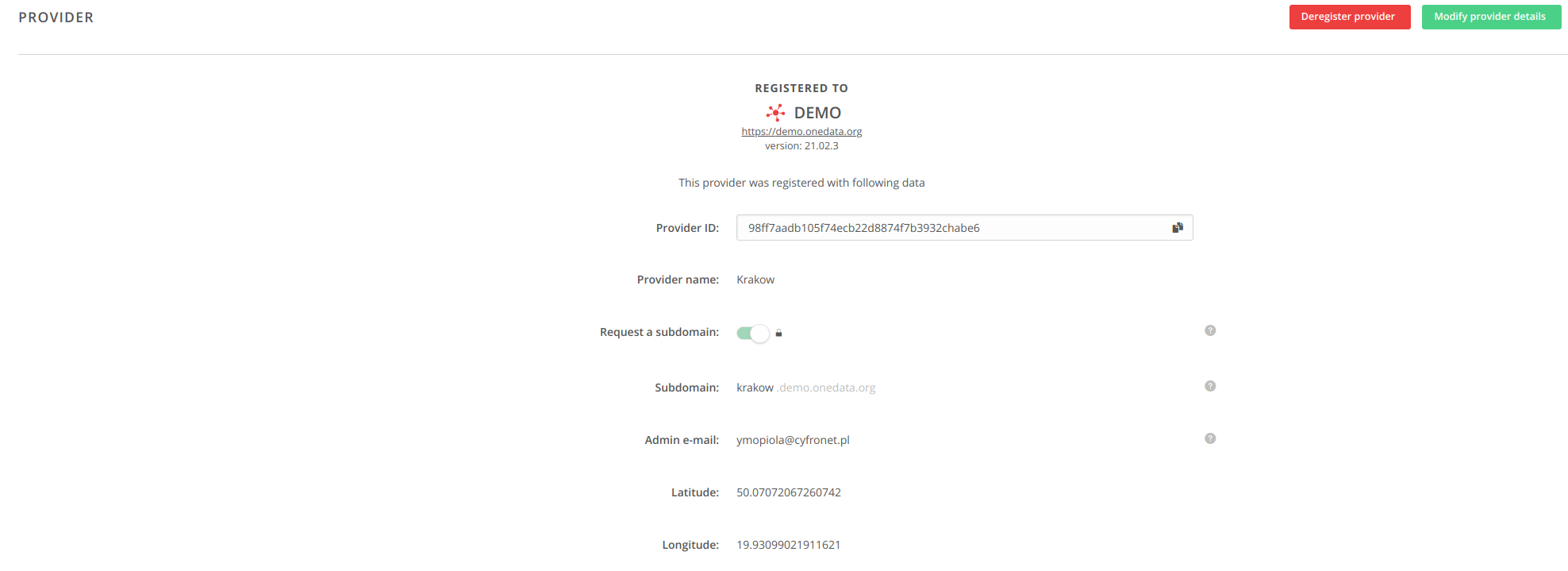 screenshot centered